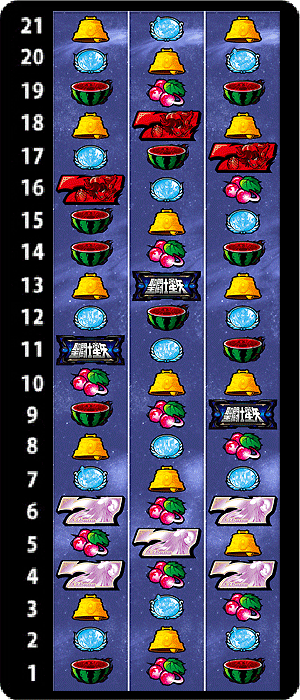 パチスロ聖闘士星矢_リール